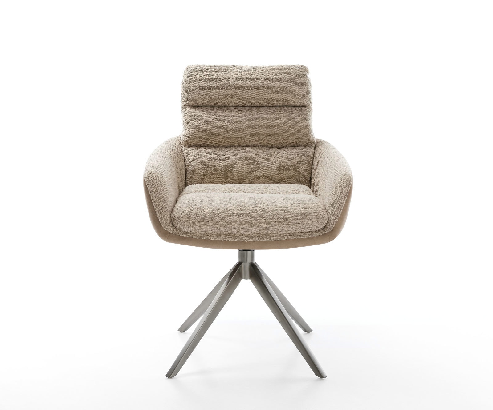 Drehstuhl Abelia-Flex mit Armlehnen Materialmix Schlamm Kreuzgestell breit Graphit 360° drehbar Wippfunktion 1 Drehstuhl Abelia-Flex mit Armlehnen Materialmix Schlamm Kreuzgestell breit Graphit 360° drehbar Wippfunktion 1