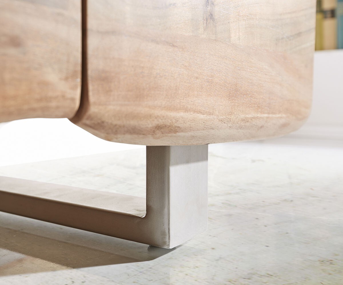 Buffet Live-Edge 172 cm acacia nature 4 portes 4 tiroirs buffet 9