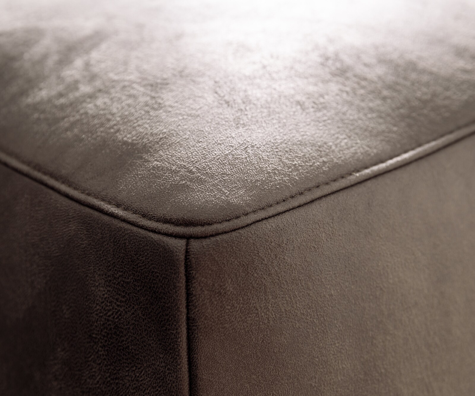 Big-Sofa Freestyle 280x110 cm Mikrofaser Taupe Vintage Kappnaht 5