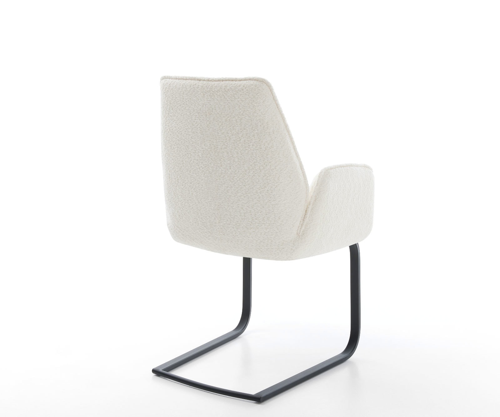 Freischwinger Zoa-Flex Bouclé Weiß Freischwinger flach Schwarz Taschenfederkern 4 Freischwinger Zoa-Flex Bouclé Weiß Freischwinger flach Schwarz Taschenfederkern 4