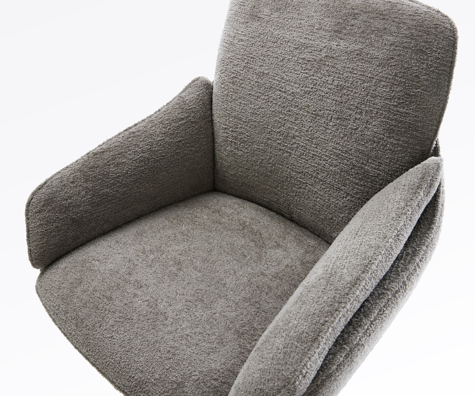 Barstuhl Luan-Flex Bouclé Soft Schlamm Kufengestell Metall Schwarz 4