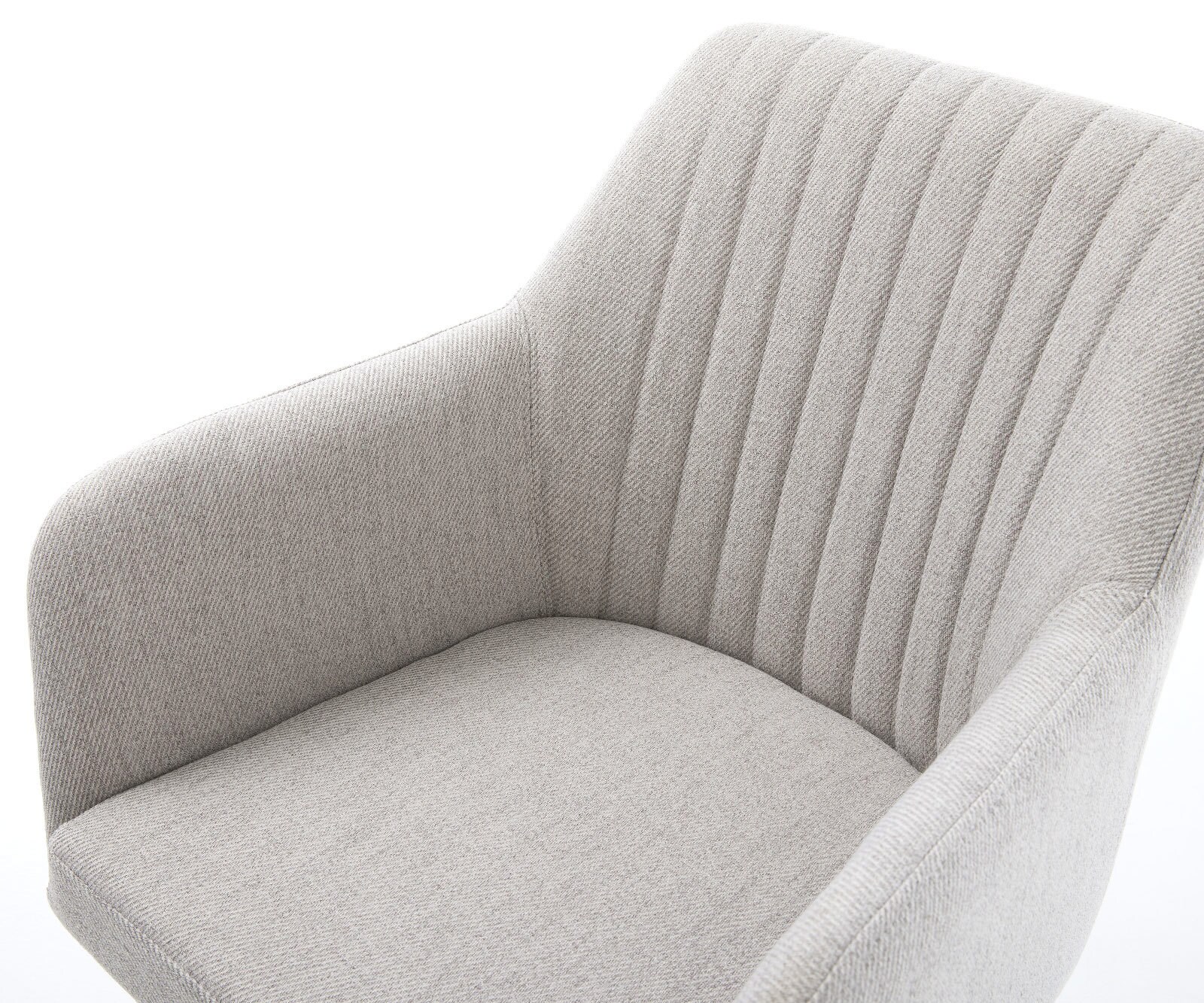 Esszimmerstuhl Greg-Flex Stripes Hellgrau Kreuzgestell kantig Edelstahl Taschenfederkern 3 Esszimmerstuhl Greg-Flex Stripes Hellgrau Kreuzgestell kantig Edelstahl Taschenfederkern 3