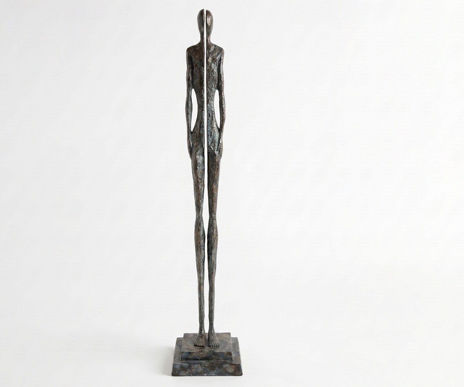 Figur Divora B29 x T29 x H157 cm Aluminium Umbra Antica Handgemacht