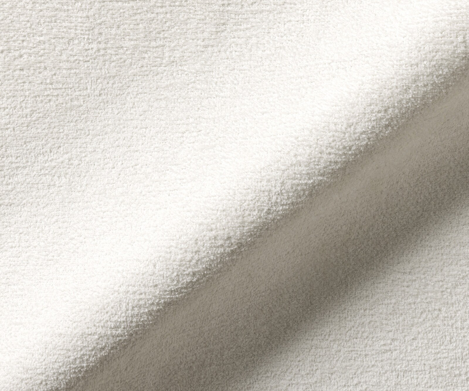 Drehstuhl Heira-Flex mit Armlehnen Bouclé Soft Beige Fußkreuz Weiß 360° drehbar Wippfunktion Taschenfederkern 3