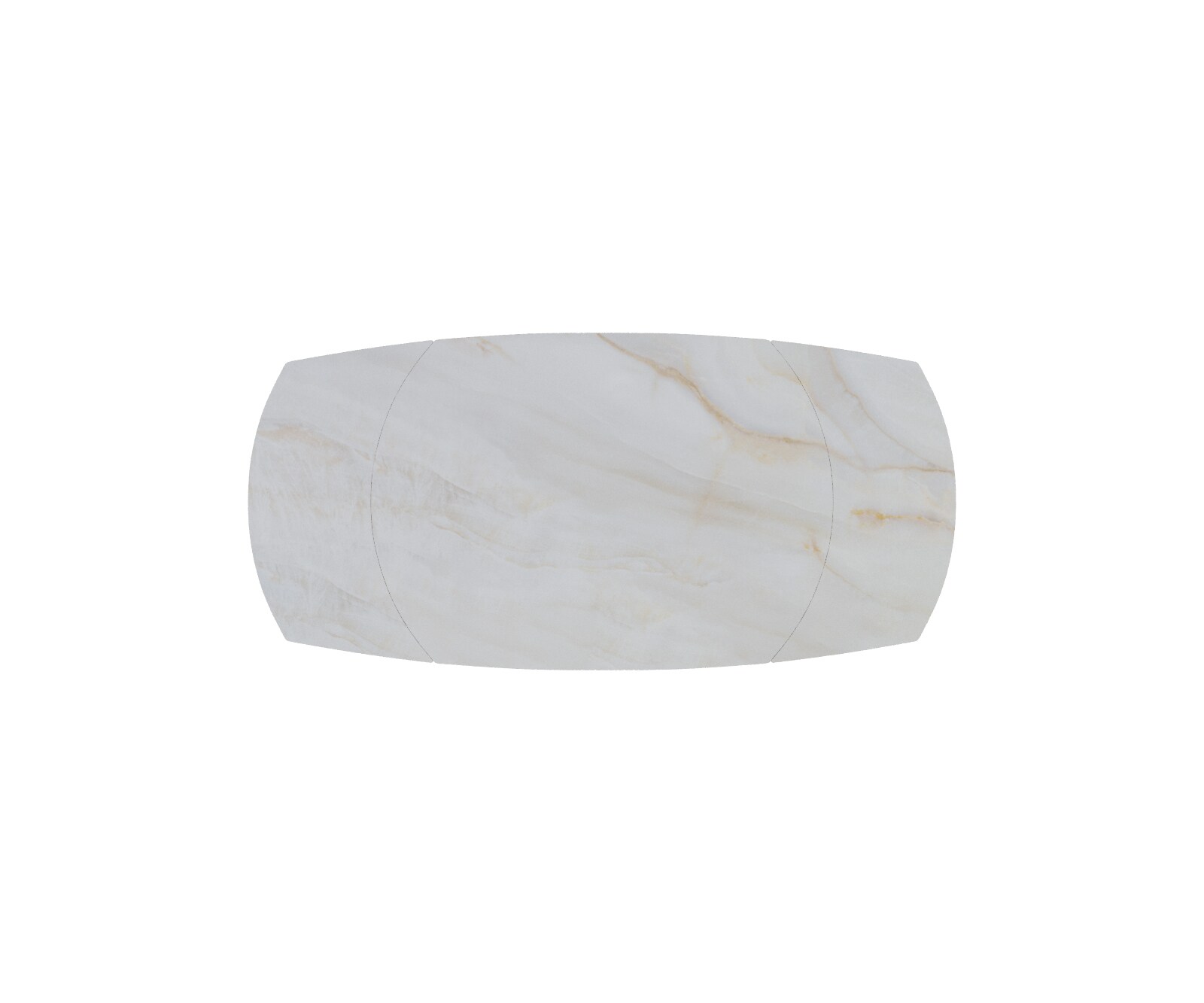 Esstischplatte Edge Boot 130-200x100 cm Keramik Onyx Pearl ausziehbar 1