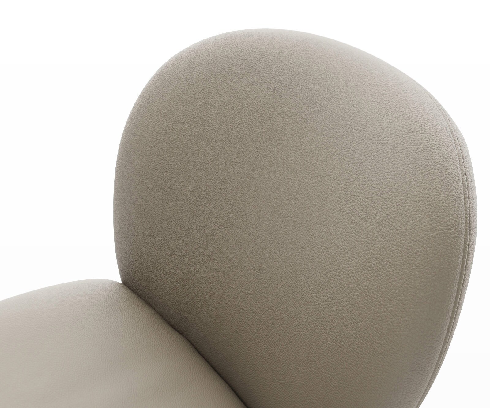 Drehstuhl Nube-Flex Echt-Leder Schlamm Kreuzgestell breit Schwarz 360° drehbar Wippfunktion Taschenfederkern 3