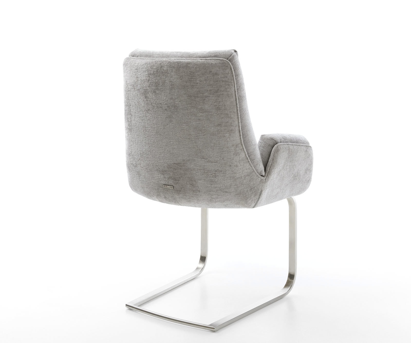 Freischwinger Clea-Flex Chenille Silbergrau Freischwinger flach Edelstahl 4 Freischwinger Clea-Flex Chenille Silbergrau Freischwinger flach Edelstahl 4