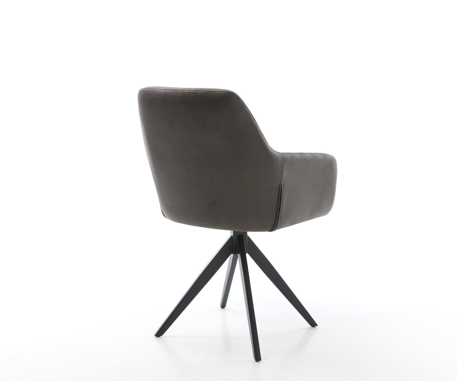 Esszimmerstuhl Pejo-Flex Mikrofaser Anthrazit Vintage Kreuzgestell kantig Schwarz Taschenfederkern 4 Esszimmerstuhl Pejo-Flex Mikrofaser Anthrazit Vintage Kreuzgestell kantig Schwarz Taschenfederkern 4