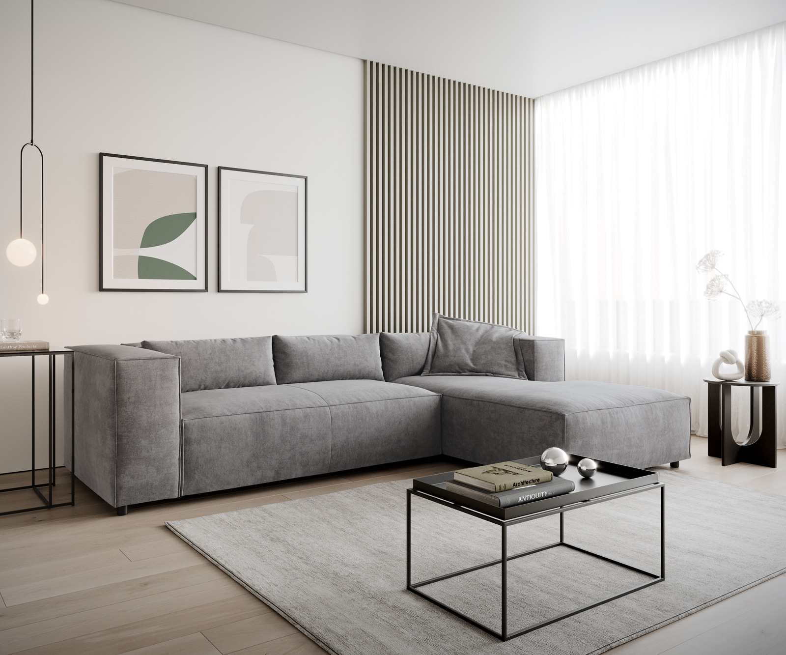 Eckcouch Brom mit Recamiere Polsterecke