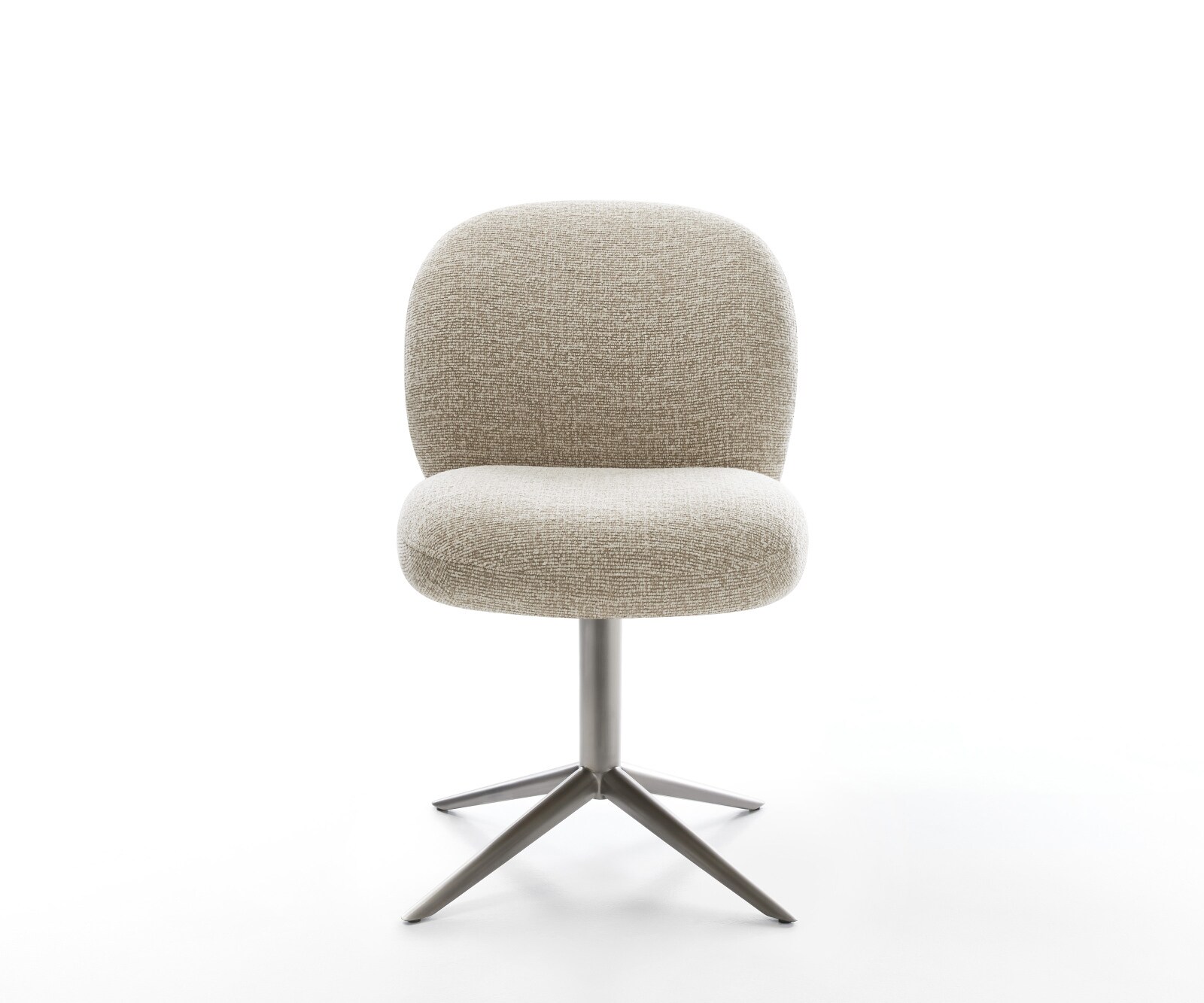 Drehstuhl Nube-Flex Webstoff Soft Beige Fußkreuz Graphit 360° drehbar Wippfunktion Taschenfederkern 1