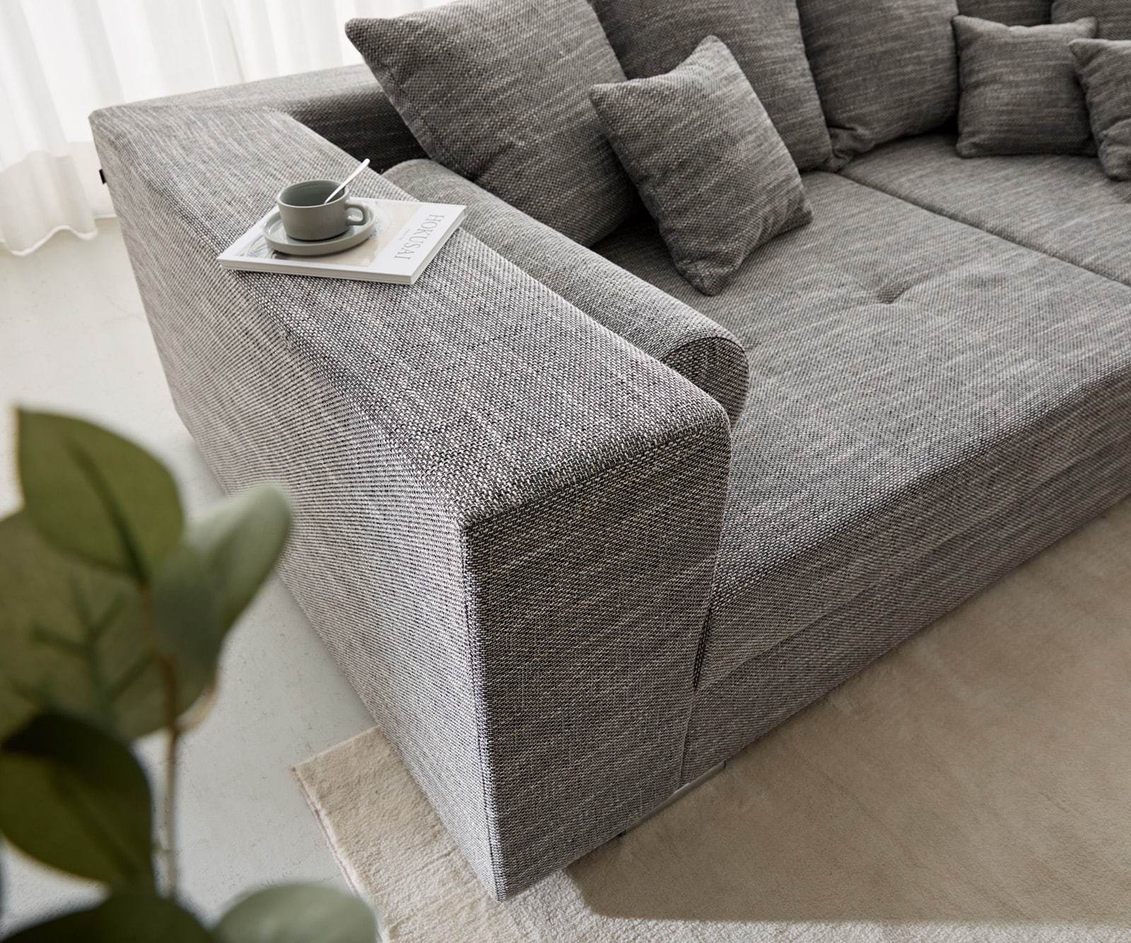 Big-Sofa Marlen 300x140 cm Hellgrau Couch 4 Big-Sofa Marlen 300x140 cm Hellgrau Couch 4