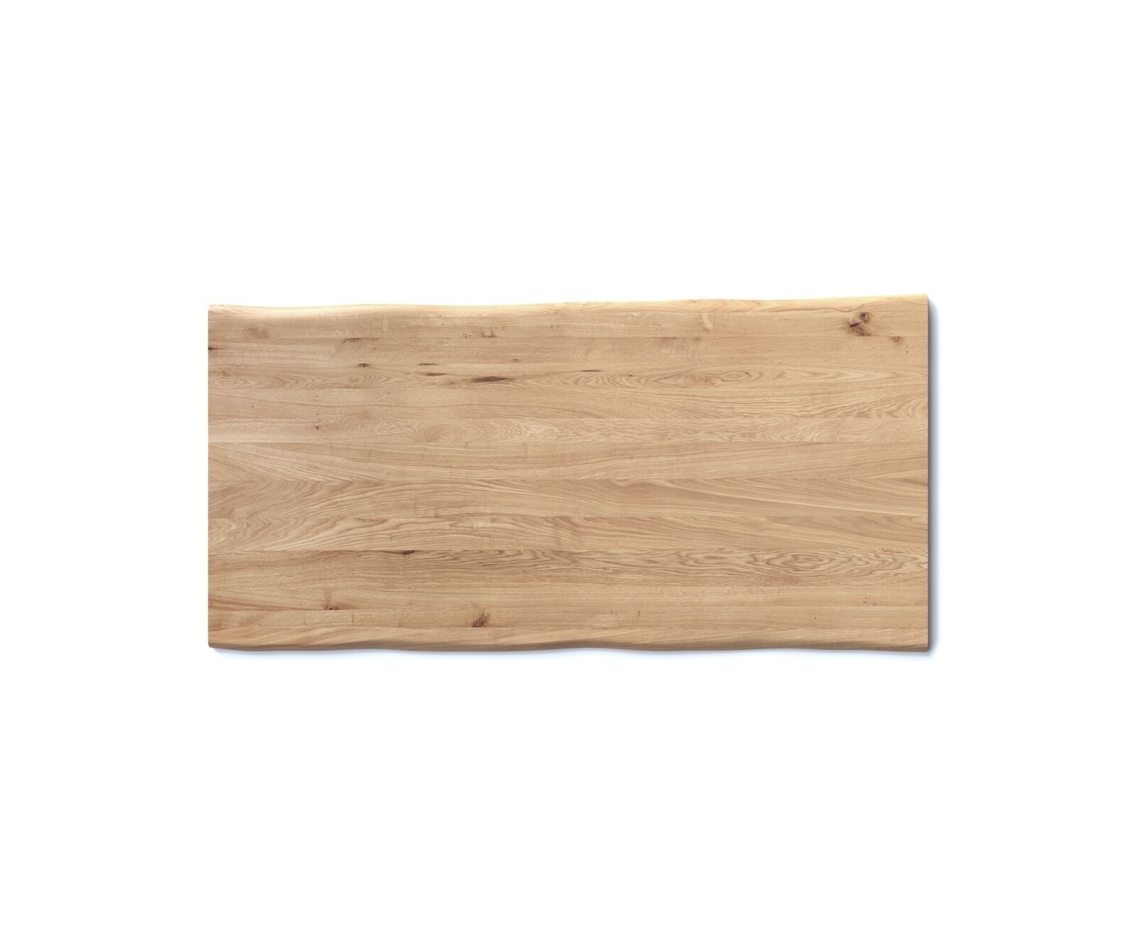 Esstischplatte Edge 200x100x2,5-3  Eiche Natur Live-Edge 1