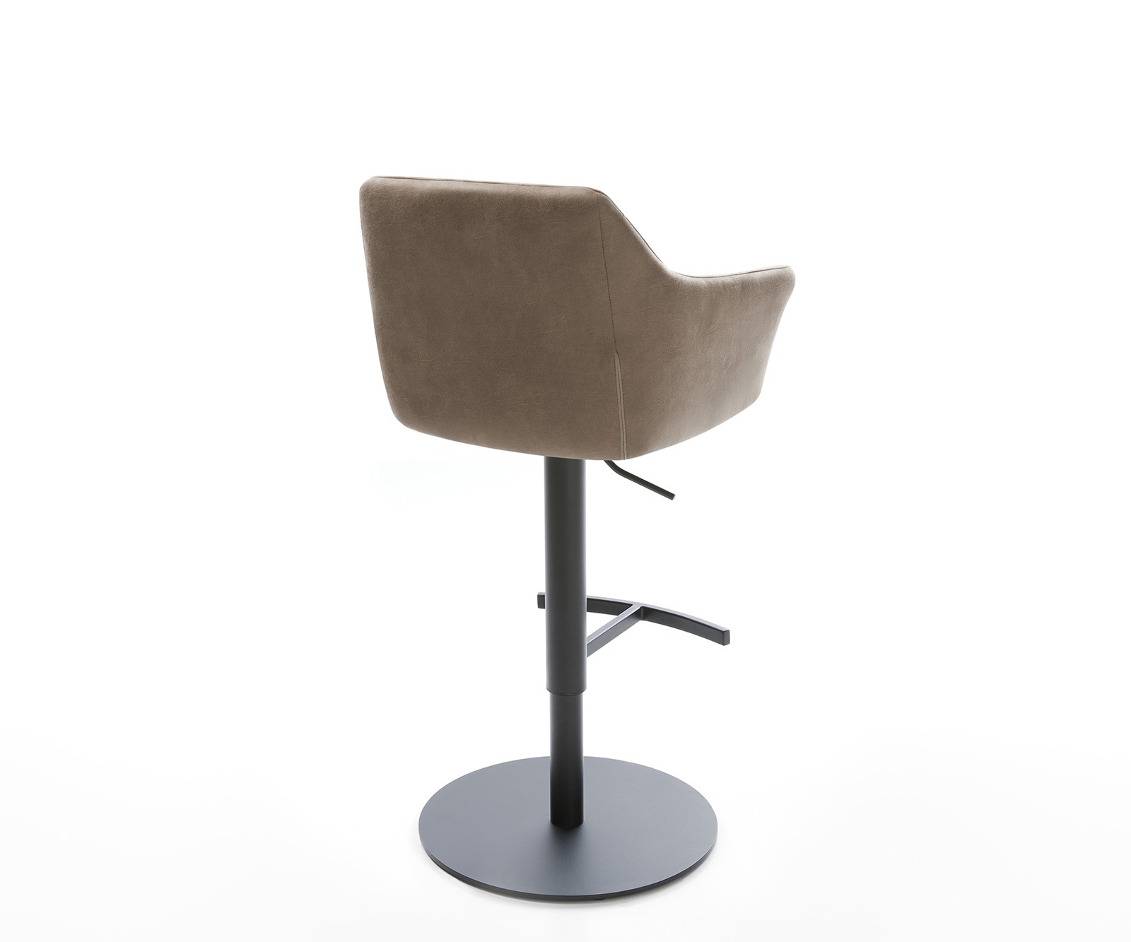 Barstuhl Yulo-Flex Vintage Taupe Drehfuß höhenverstellbar Metall 5