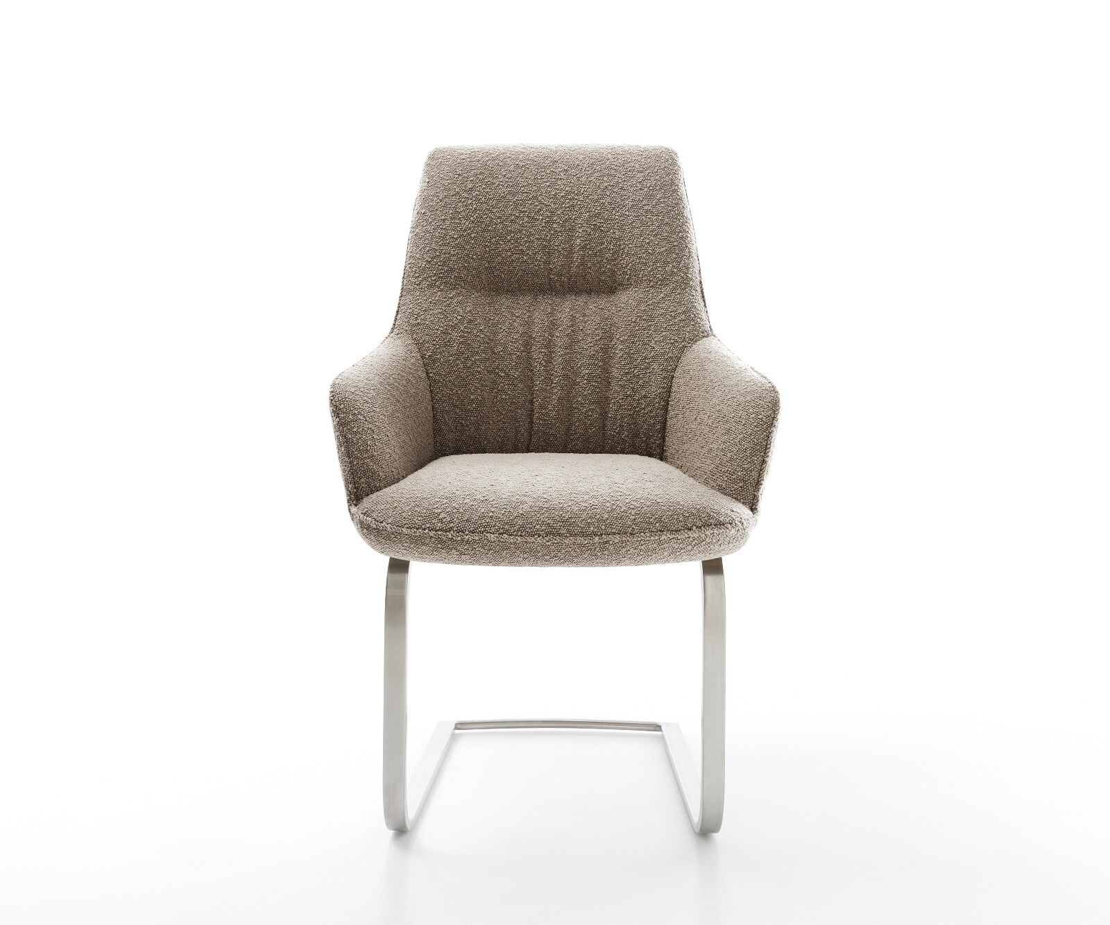 Cantilever Zelia-Flex avec accoudoirs bouclé boue pied cantilever plat acier inoxydable ressorts ensachés 1