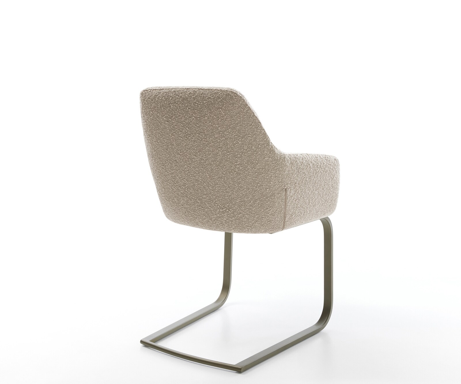 Freischwinger Pejo-Flex Bouclé Schlamm Freischwinger flach Effektfinish Titan Taschenfederkern 4