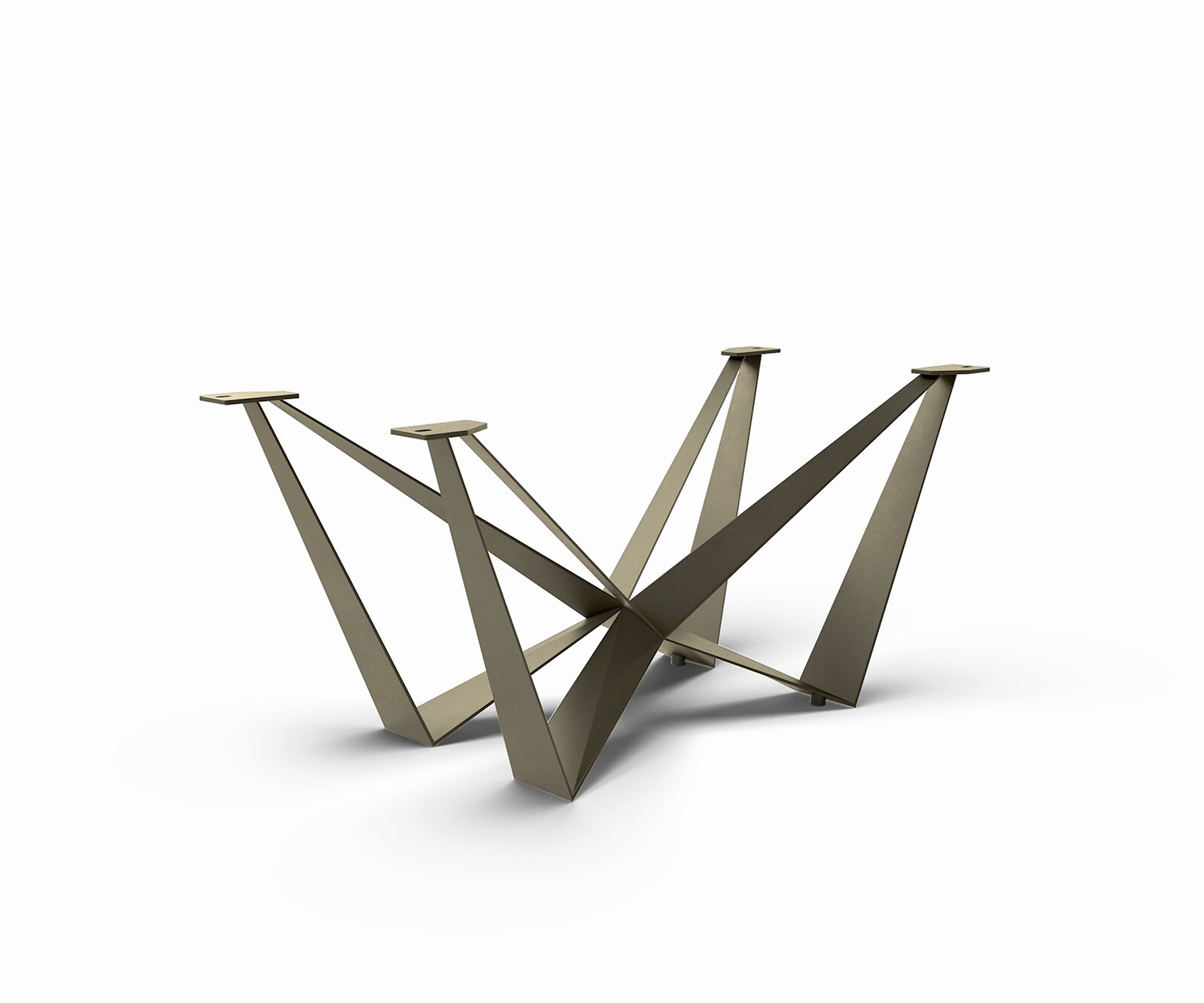 Tischgestell Spider Metall Effektfinish Titan für Ausziehtische von 180-300 cm 1