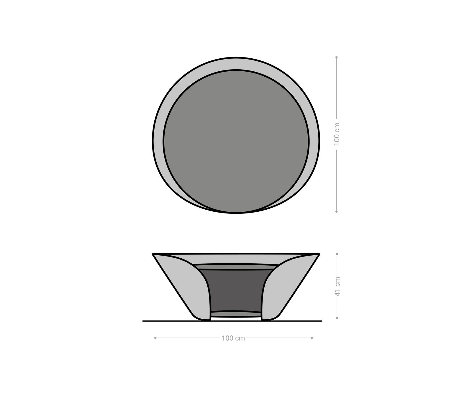 Table-basse Skafi 100x40 cm Céramique Laminam® Noir Désir Marron Métallique Argenté 7