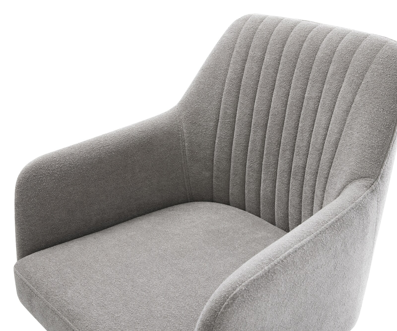 Freischwinger Greg-Flex Strukturstoff Soft Grau Freischwinger flach Weiß Taschenfederkern 3