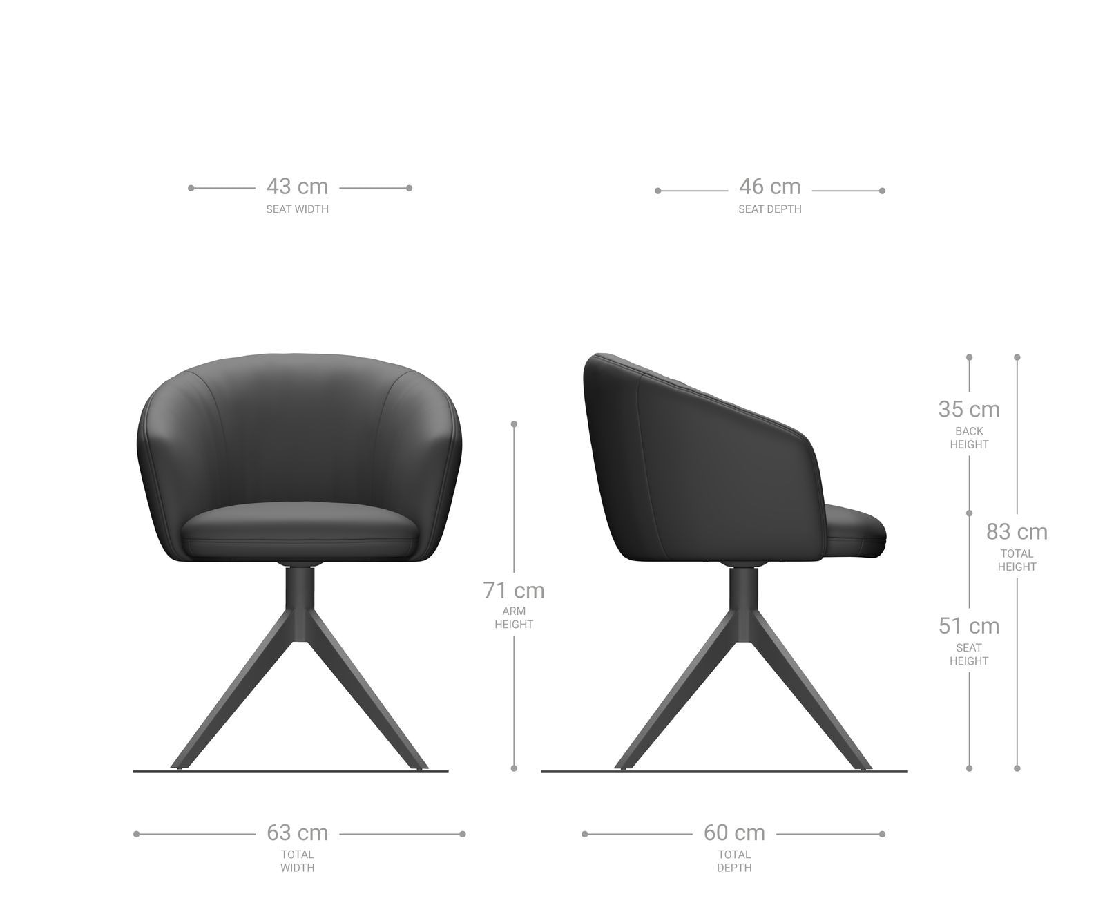 Drehstuhl Caja-Flex mit Armlehnen Bouclé Weiß Kreuzgestell breit Edelstahl 360° drehbar Taschenfederkern 6 Drehstuhl Caja-Flex mit Armlehnen Bouclé Weiß Kreuzgestell breit Edelstahl 360° drehbar Taschenfederkern 6