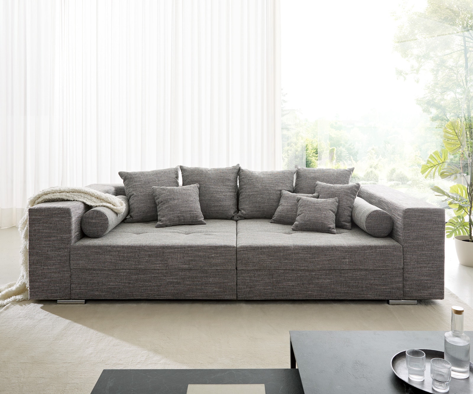 Big-Sofa Marlen 300x140 cm Hellgrau Couch 3 Big-Sofa Marlen 300x140 cm Hellgrau Couch 3