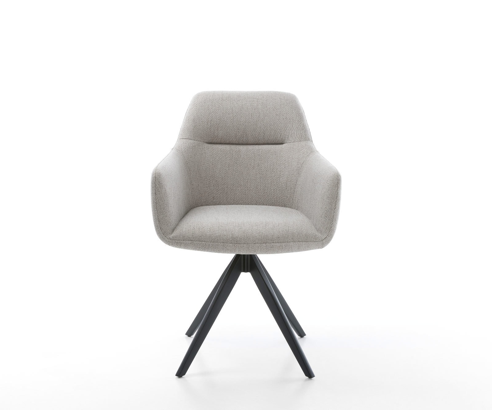 Esszimmerstuhl Pejo-Flex Stripes Hellgrau Kreuzgestell kantig Schwarz Taschenfederkern 1 Esszimmerstuhl Pejo-Flex Stripes Hellgrau Kreuzgestell kantig Schwarz Taschenfederkern 1