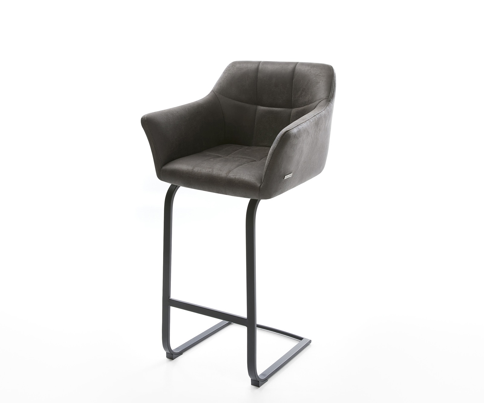 Barstuhl Yulo-Flex Vintage Anthrazit Freischwinger flach Metall Barstuhl Yulo-Flex Vintage Anthrazit Freischwinger flach Metall