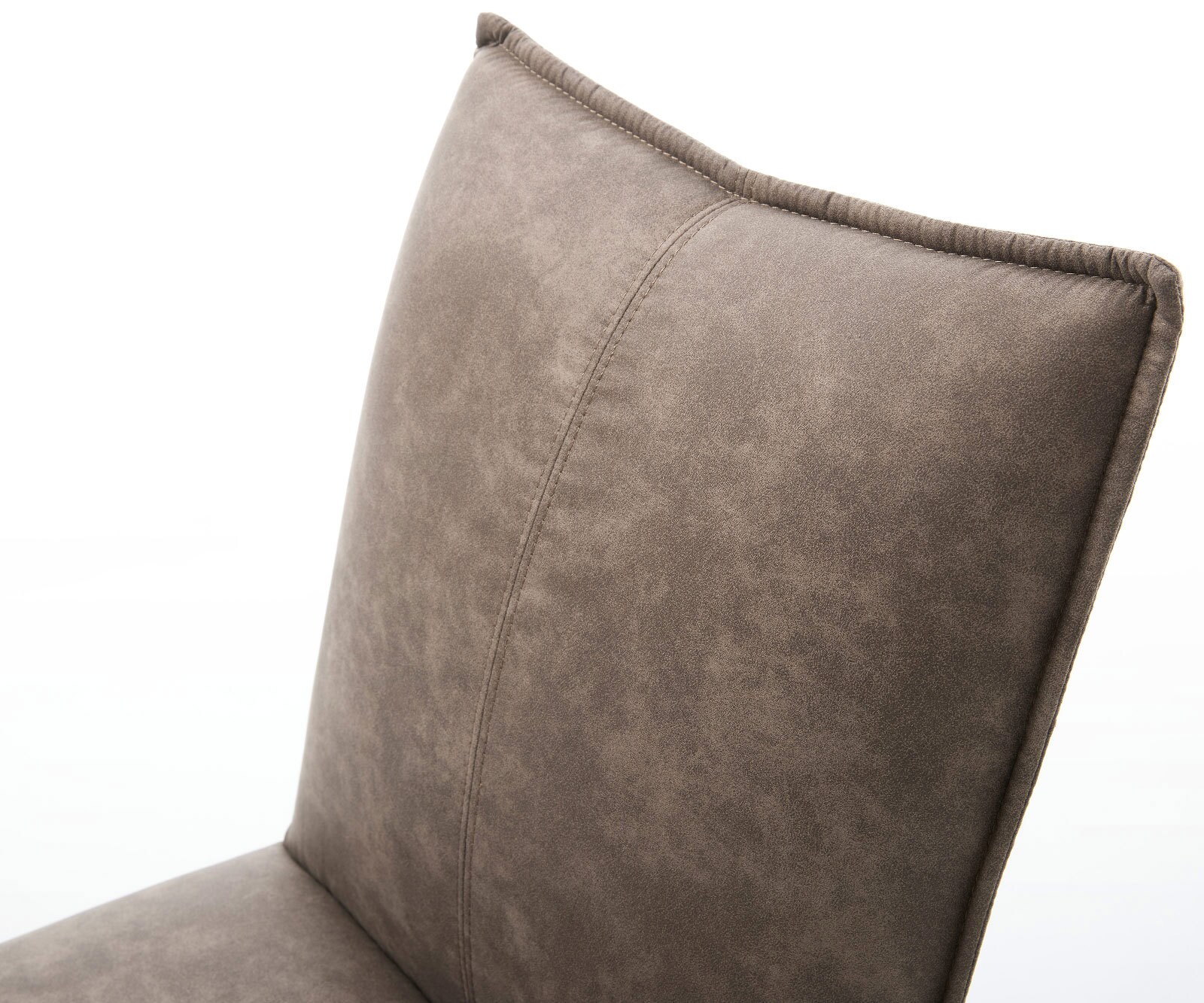 Chaise-pivotante Lelio-Flex microvelours taupe vintage pied croisé large grafiete pivotement sur 360° fonction bascule ressorts ensachés 3