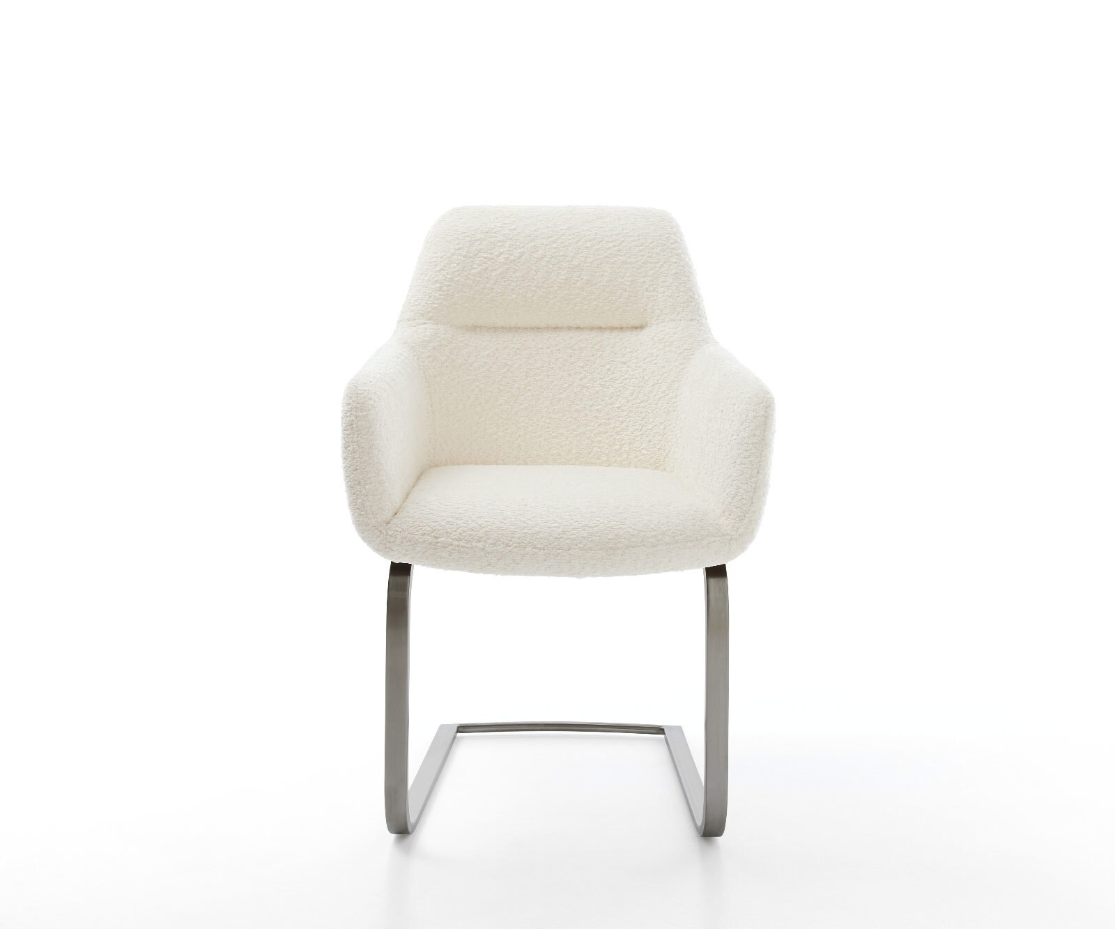 Freischwinger Pejo-Flex Bouclé Weiß Freischwinger flach Graphit Taschenfederkern 2