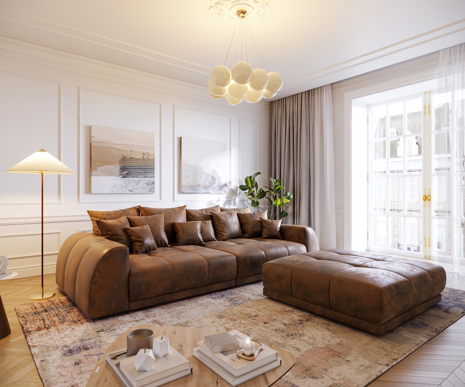 Big-Sofa Violetta 310x135 cm inklusive Kissen Big-Sofa 5 Big-Sofa Violetta 310x135 cm inklusive Kissen Big-Sofa 5