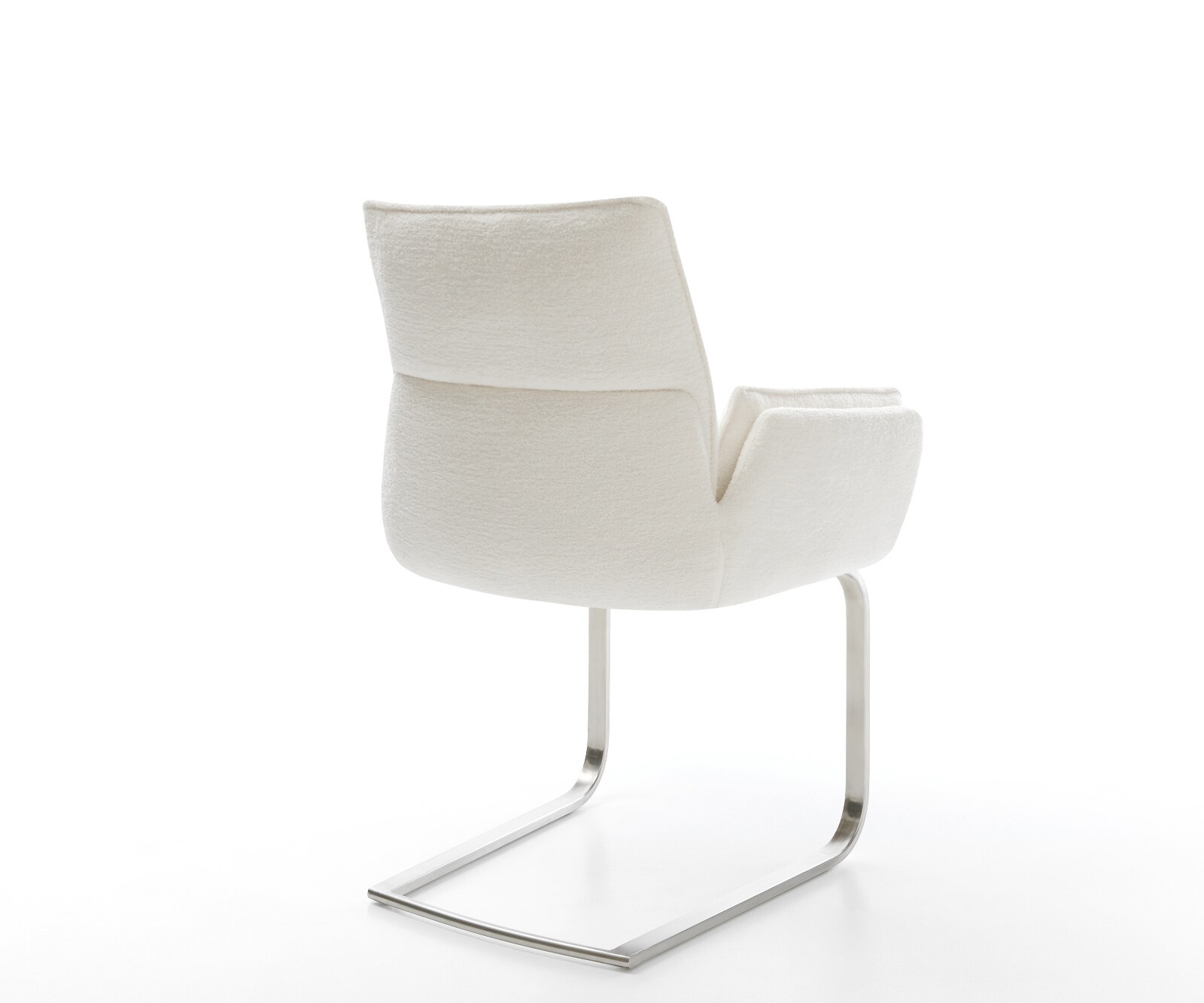 Freischwinger Nela-Flex Bouclé Soft Beige Freischwinger flach Edelstahl 4