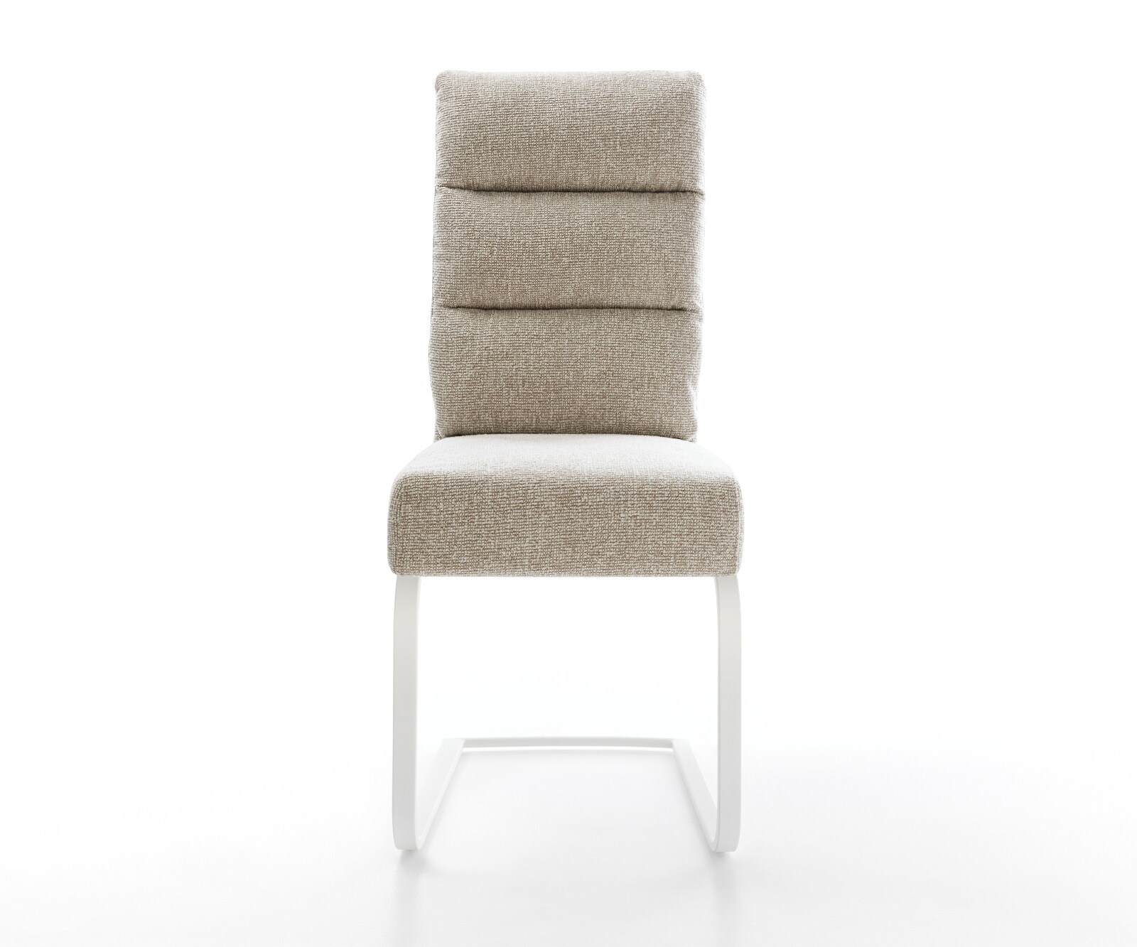 Freischwinger Pela-Flex Webstoff Soft Beige Freischwinger flach Weiß Taschenfederkern 2