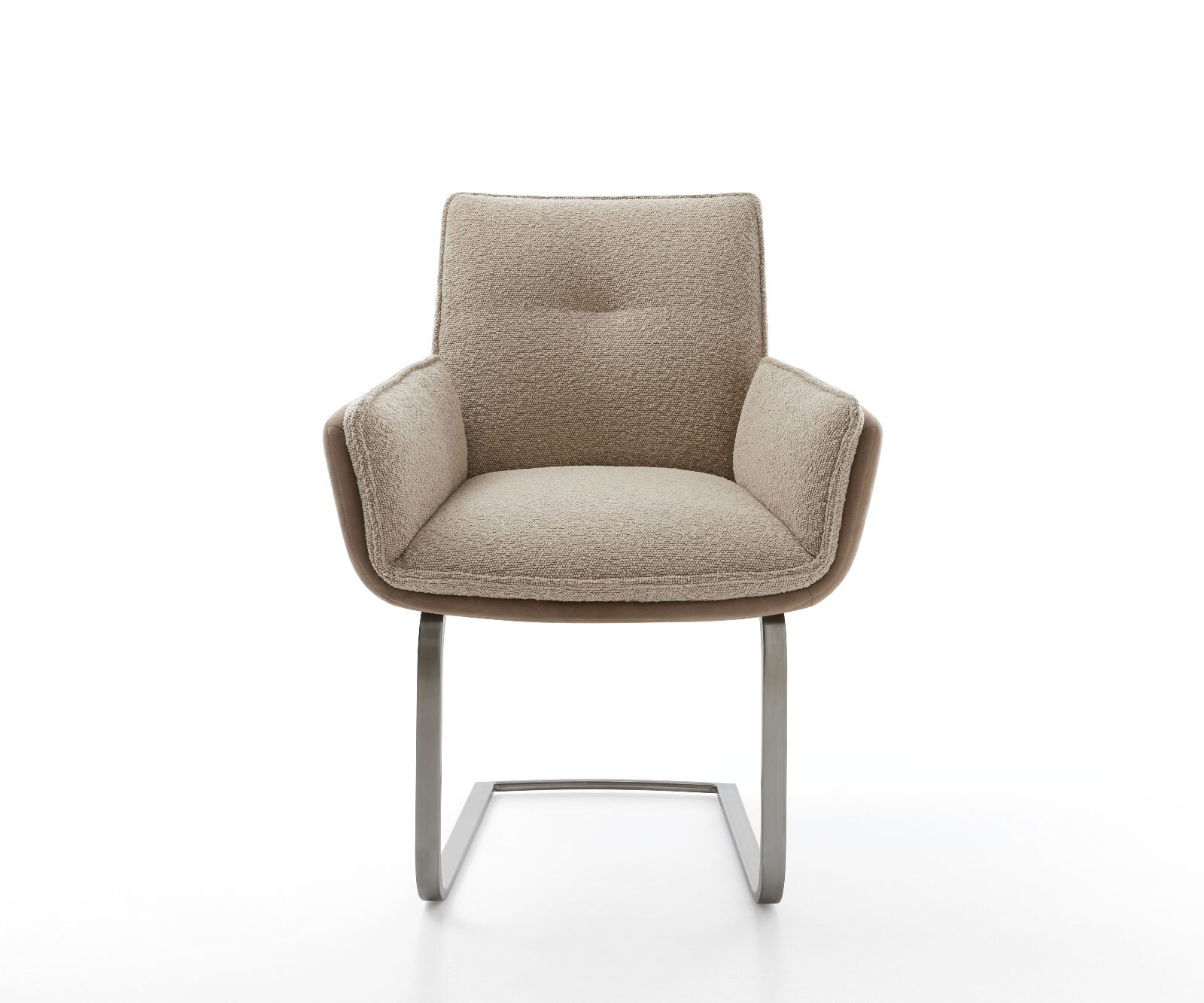 Cantilever Nela-Flex microvelours couleur boue pied cantilever plat grafiete 1