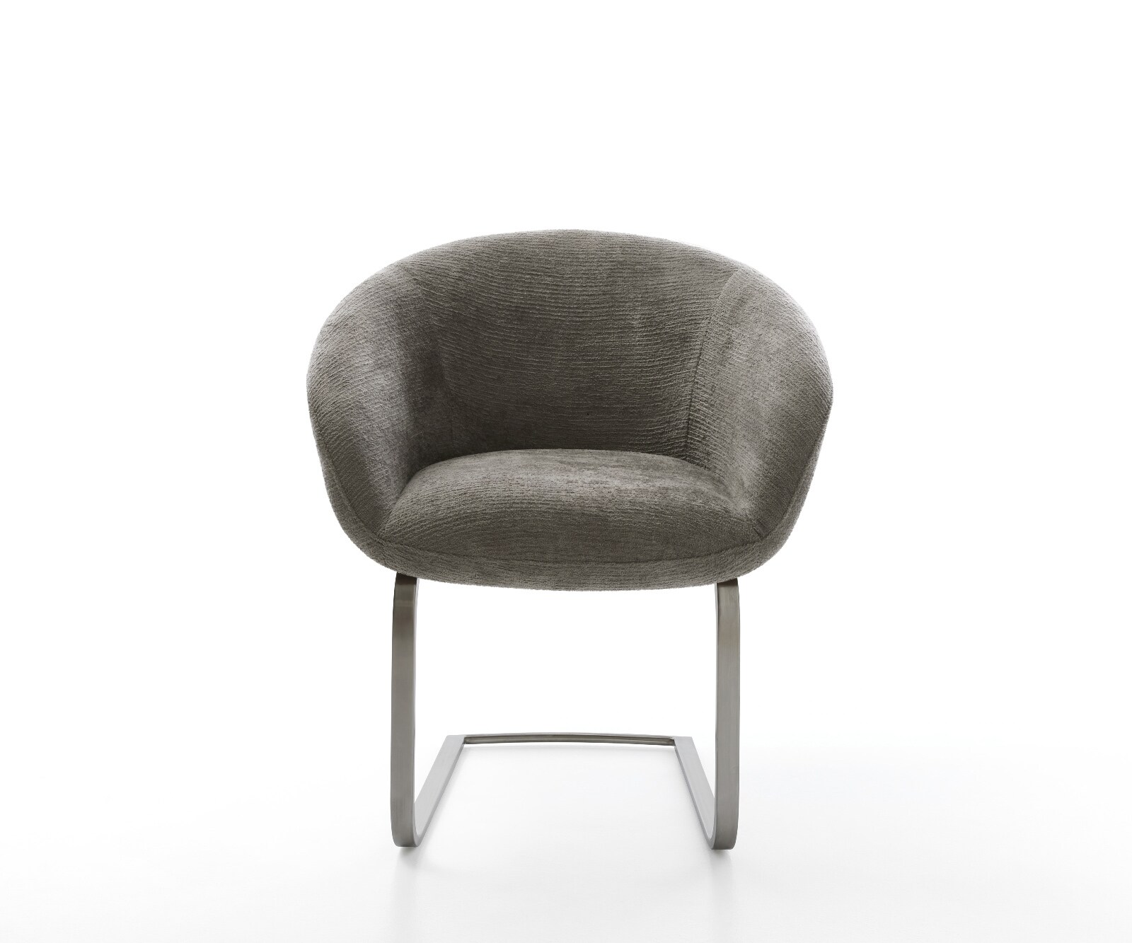 Cantilever Vinka-Flex avec accoudoirs bouclé doux couleur boue pied cantilever plat grafiete resorts ensachés 2