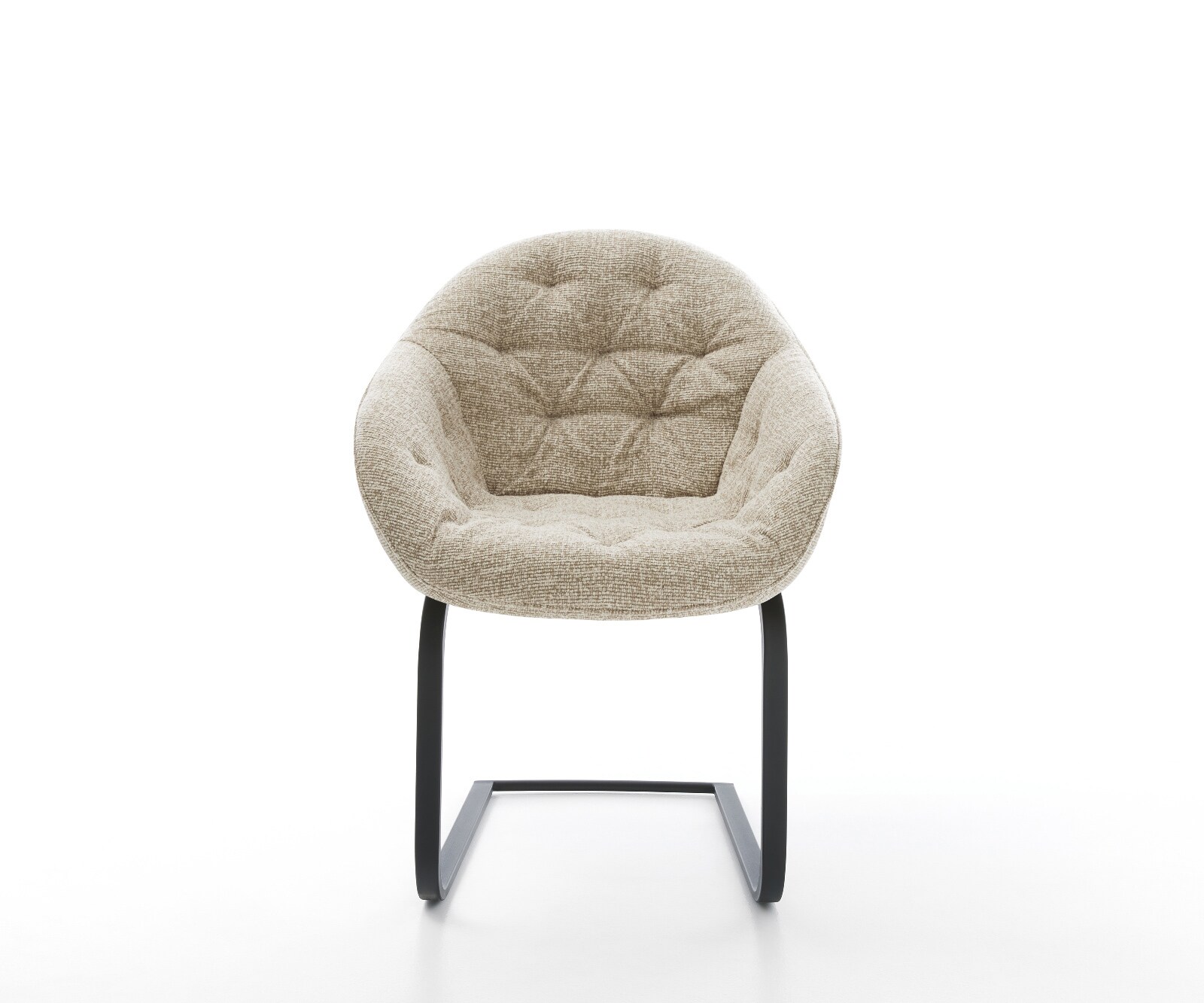 Freischwinger Gaio-Flex Webstoff Soft Beige Freischwinger flach Schwarz 2