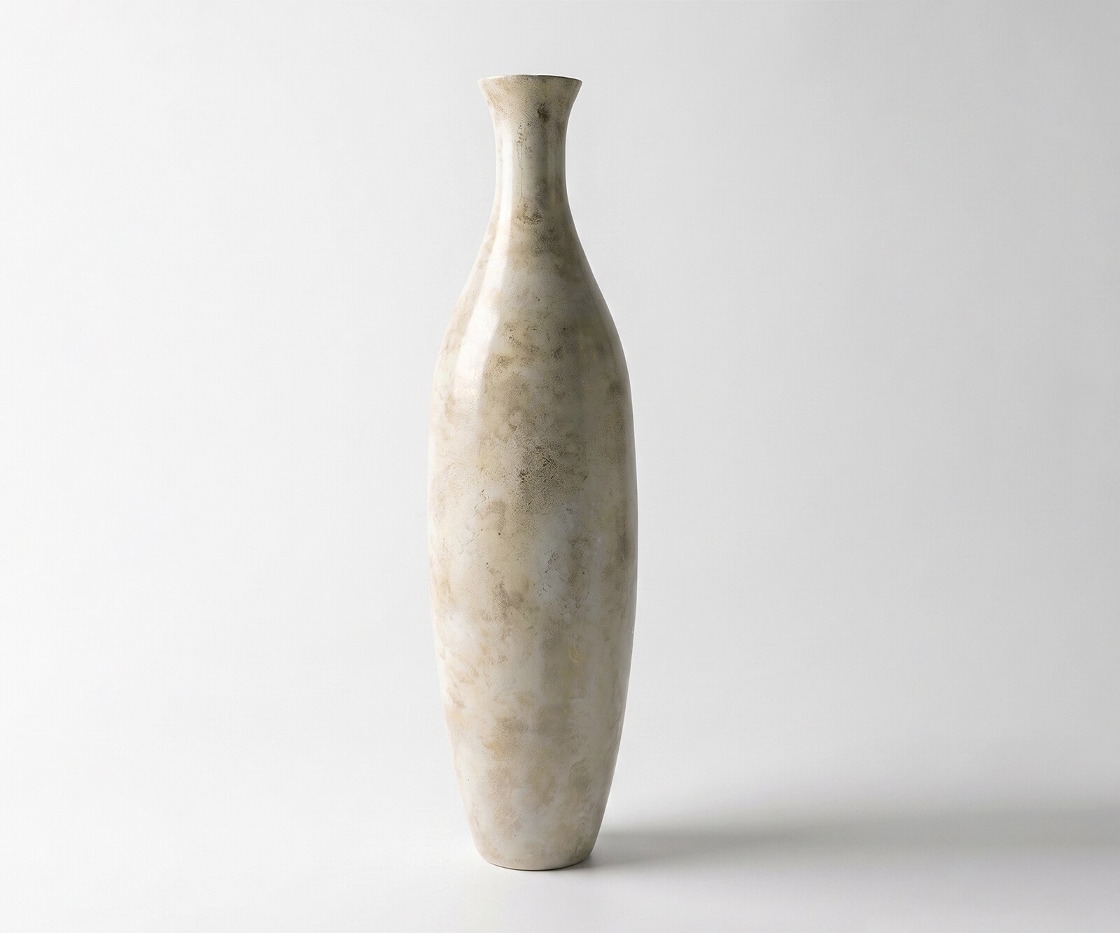 Vase Nuvia B23 x T23 x H86 cm Glas Alabaster Gold Handgemacht
