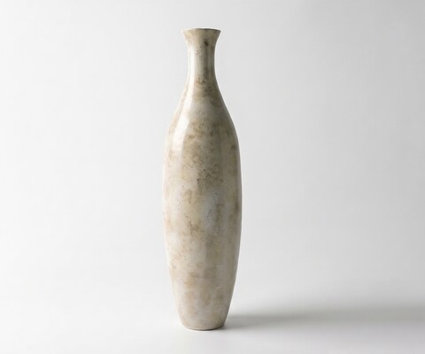 Vase Nuvia B23 x T23 x H86 cm Glas Alabaster Gold Handgemacht