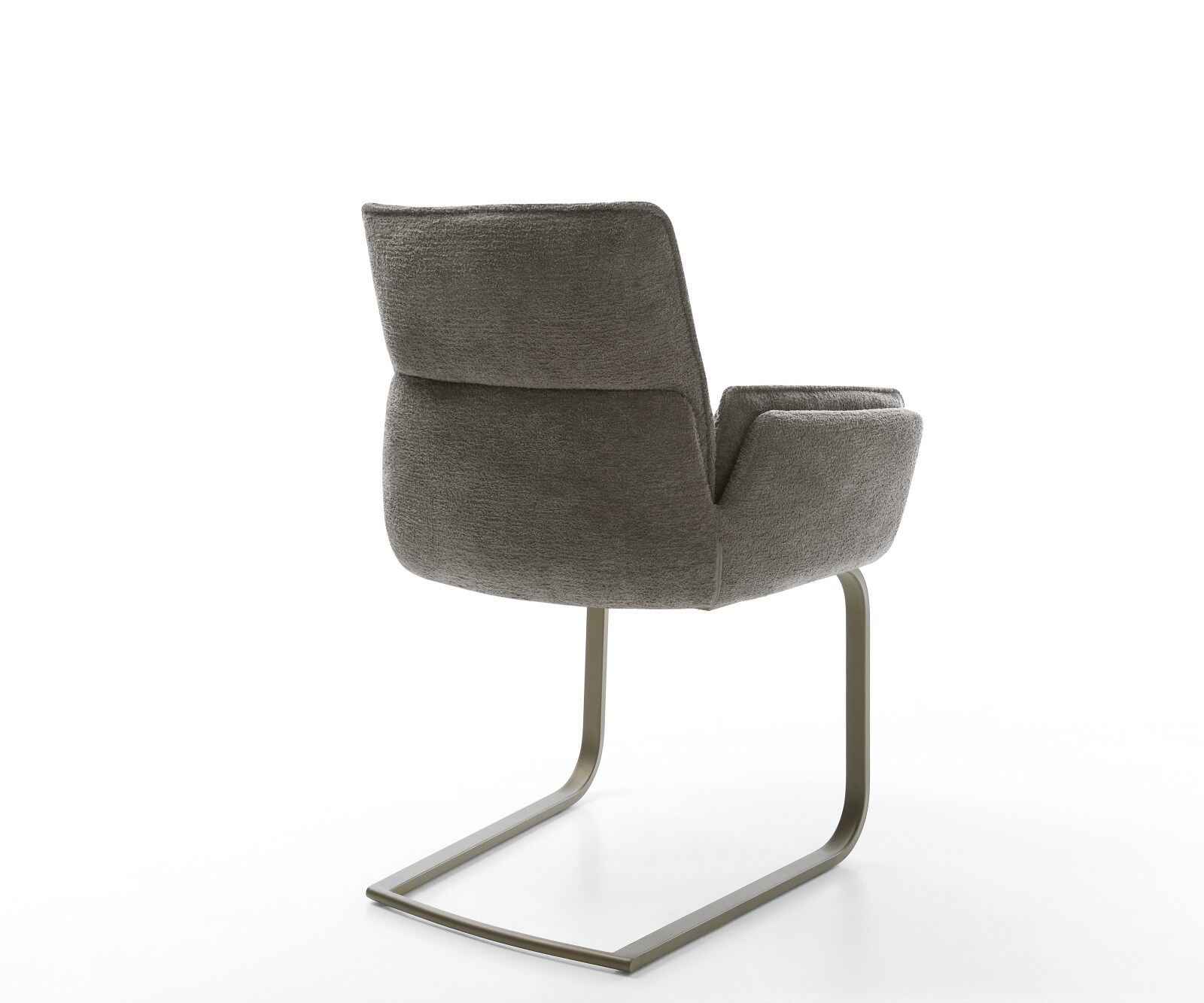 Freischwinger Nela-Flex Bouclé Soft Schlamm Freischwinger flach Effektfinish Titan 4