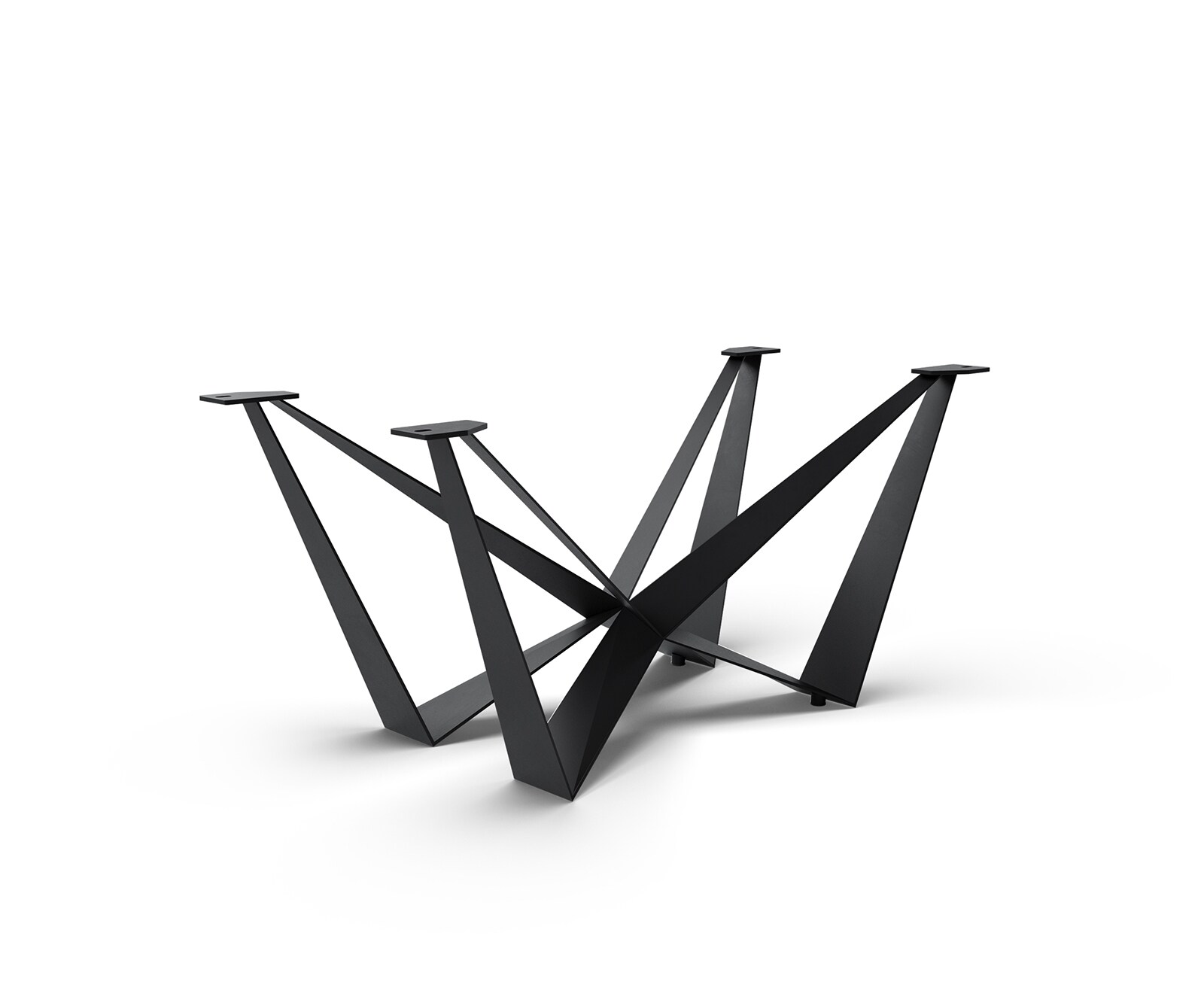 Piètement de table Spider métal noir pour plateaux à partir de 200 cm 5