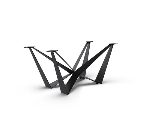 Cadre de table Spider métal noir pour tables extensibles de 180-300 cm