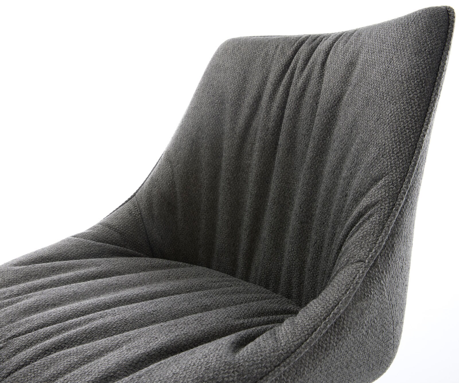 Cantilever Elda-Flex tissu texturé anthracite cantilever rond noir 4