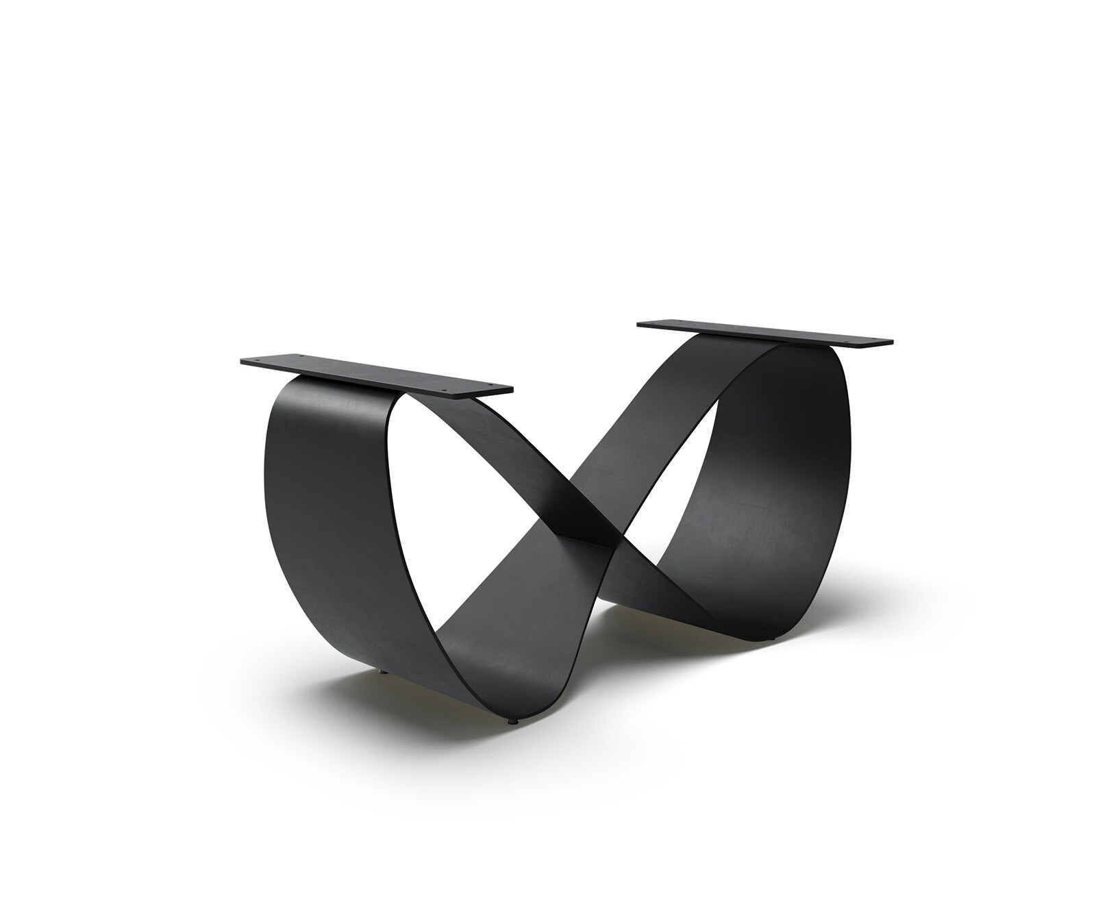 Tischgestell Infinity Metall Schwarz für Ausziehtisch von 180-300 cm