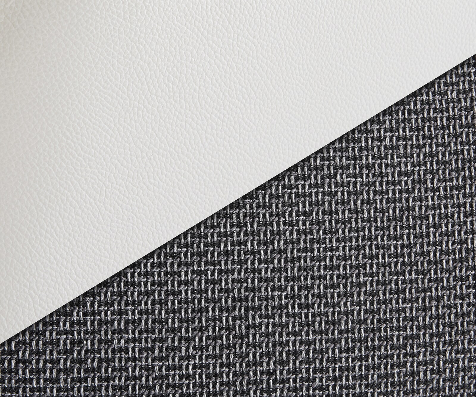 Canapé-Panoramique Clovis XL Blanc Noir Avec Tabouret Modulable 2
