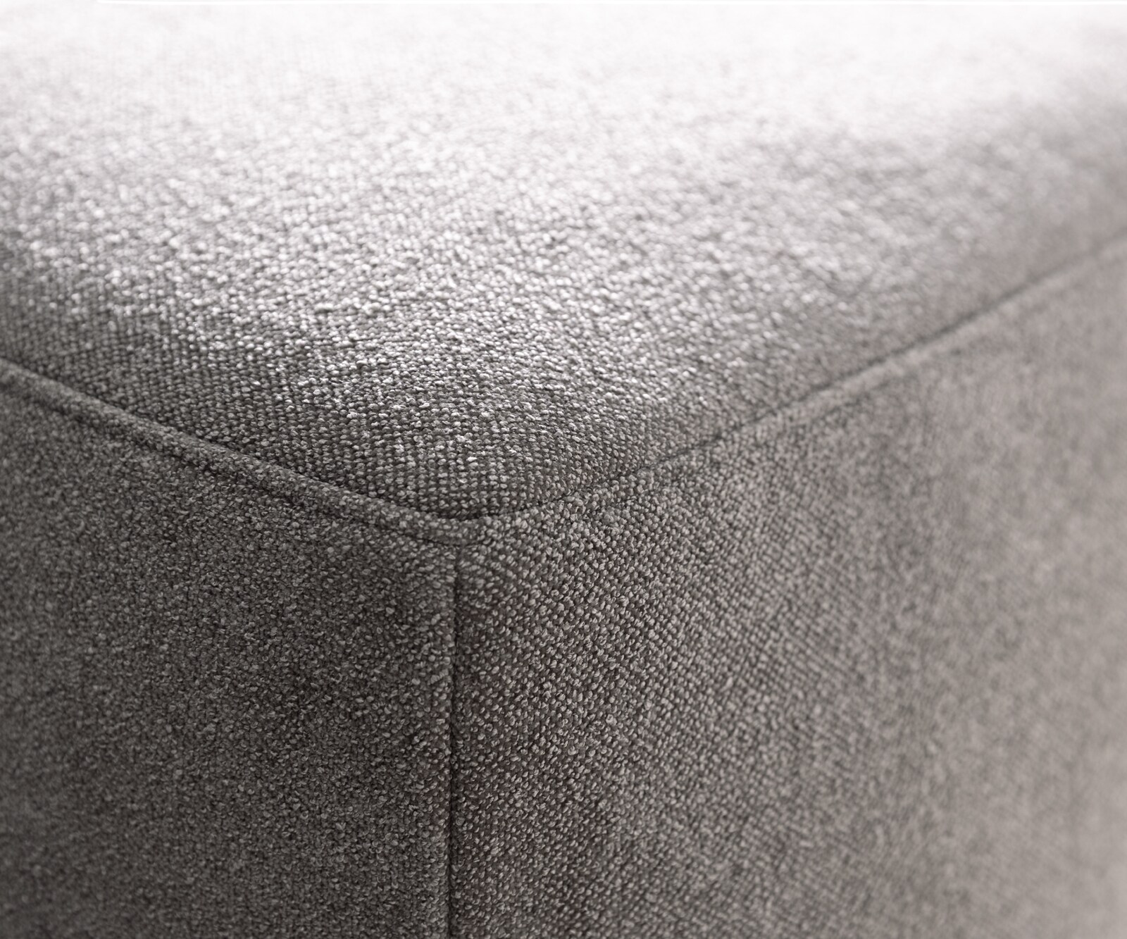 Wohnlandschaft Freestyle 360x290 cm Strukturstoff Soft Grau Kappnaht 4