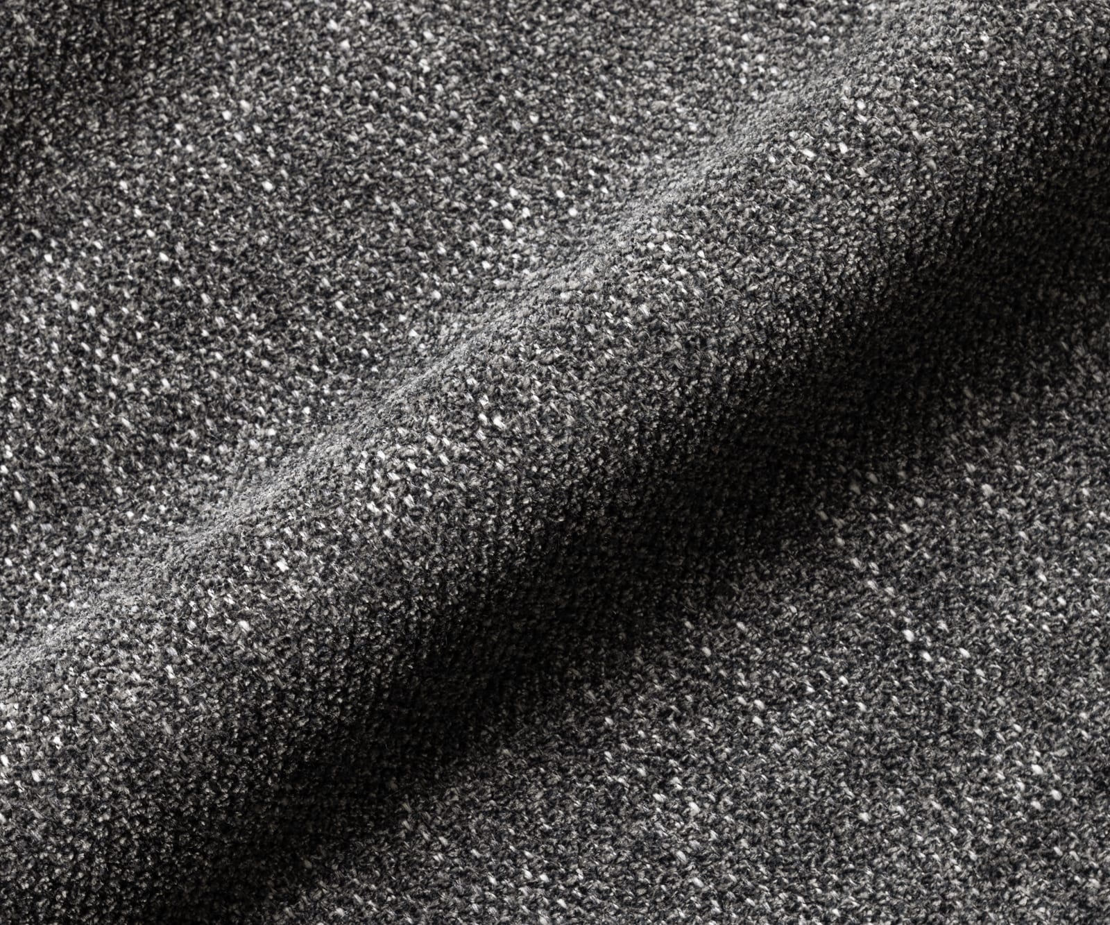 Ecksofa Isla 330x225 cm Chenille Anthrazit Ottomane rechts 3