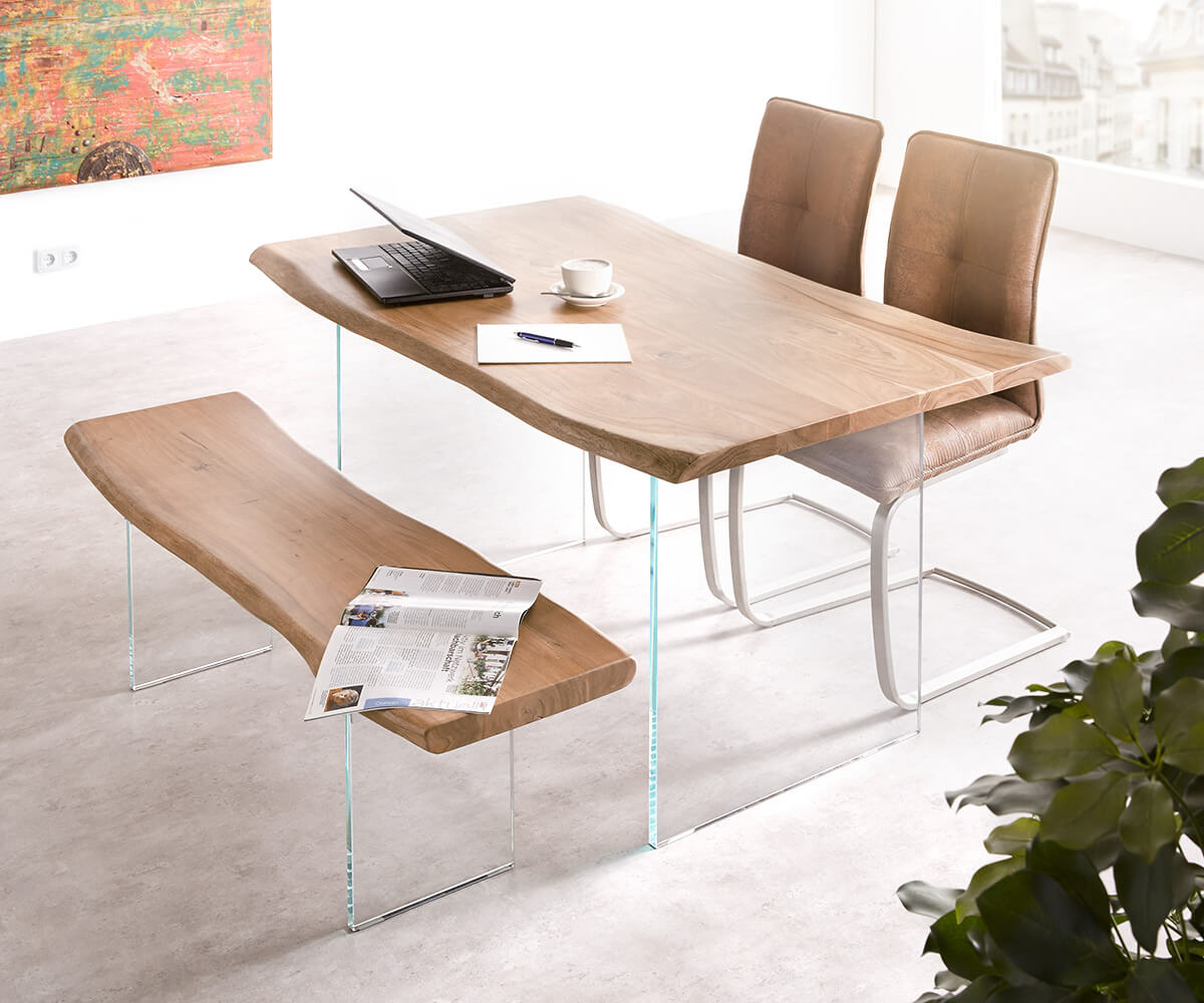 Esstischplatte Edge 140x90cm Akazie Natur Live-Edge 4 Esstischplatte Edge 140x90cm Akazie Natur Live-Edge 4