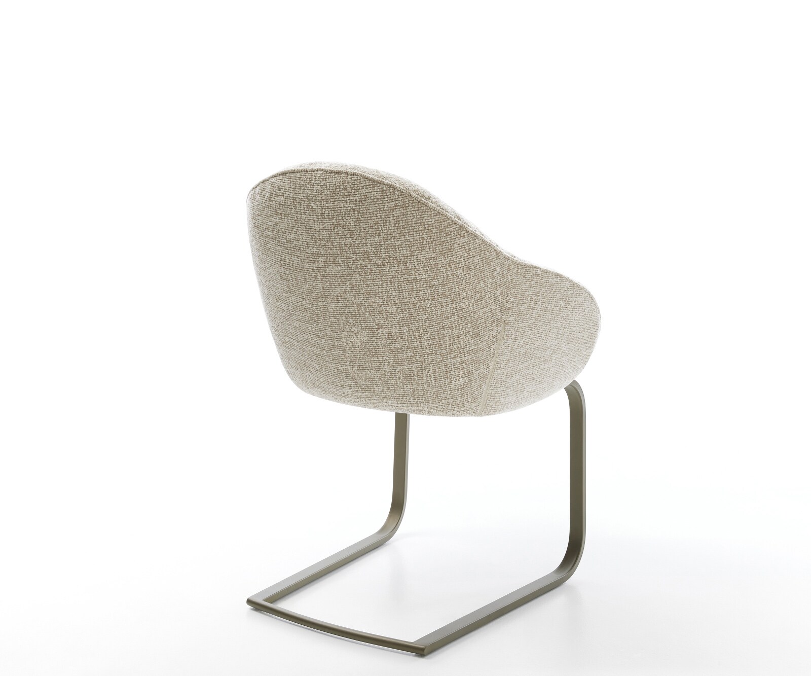 Freischwinger Gaio-Flex Webstoff Soft Beige Freischwinger flach Effektfinish Titan 4