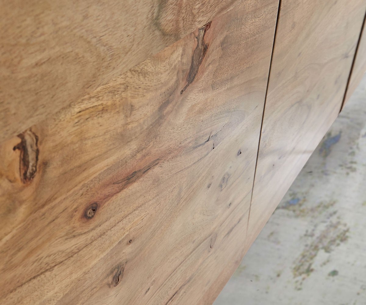 Sideboard Live-Edge 172 cm Akazie Natur 4 Türen 4 Schübe 6 Sideboard Live-Edge 172 cm Akazie Natur 4 Türen 4 Schübe 6