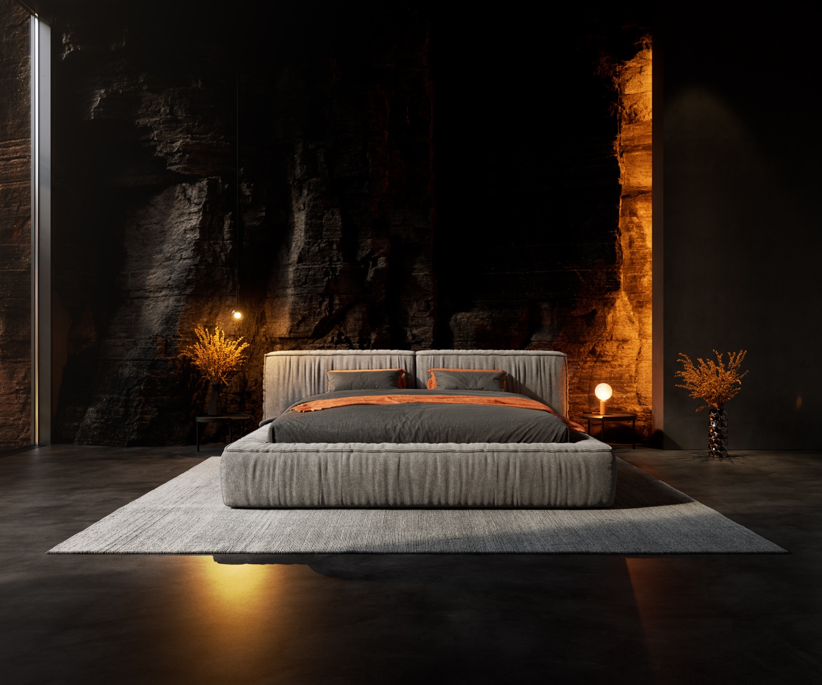 Polsterbettgestell Coperti 180x200 cm Mikrofaser Grau 1 Polsterbettgestell Coperti 180x200 cm Mikrofaser Grau 1