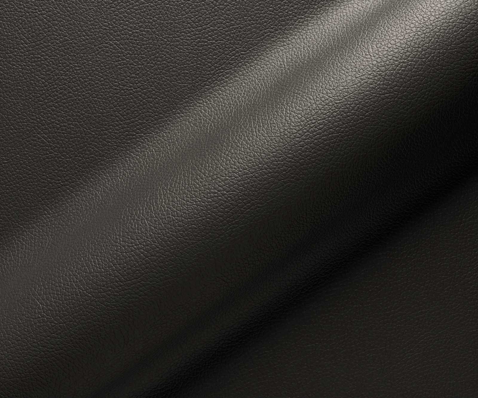 Cantilever Heira-Flex avec accoudoirs cuir de vache noir pied cantilever plat aspect titane ressorts ensachés 3