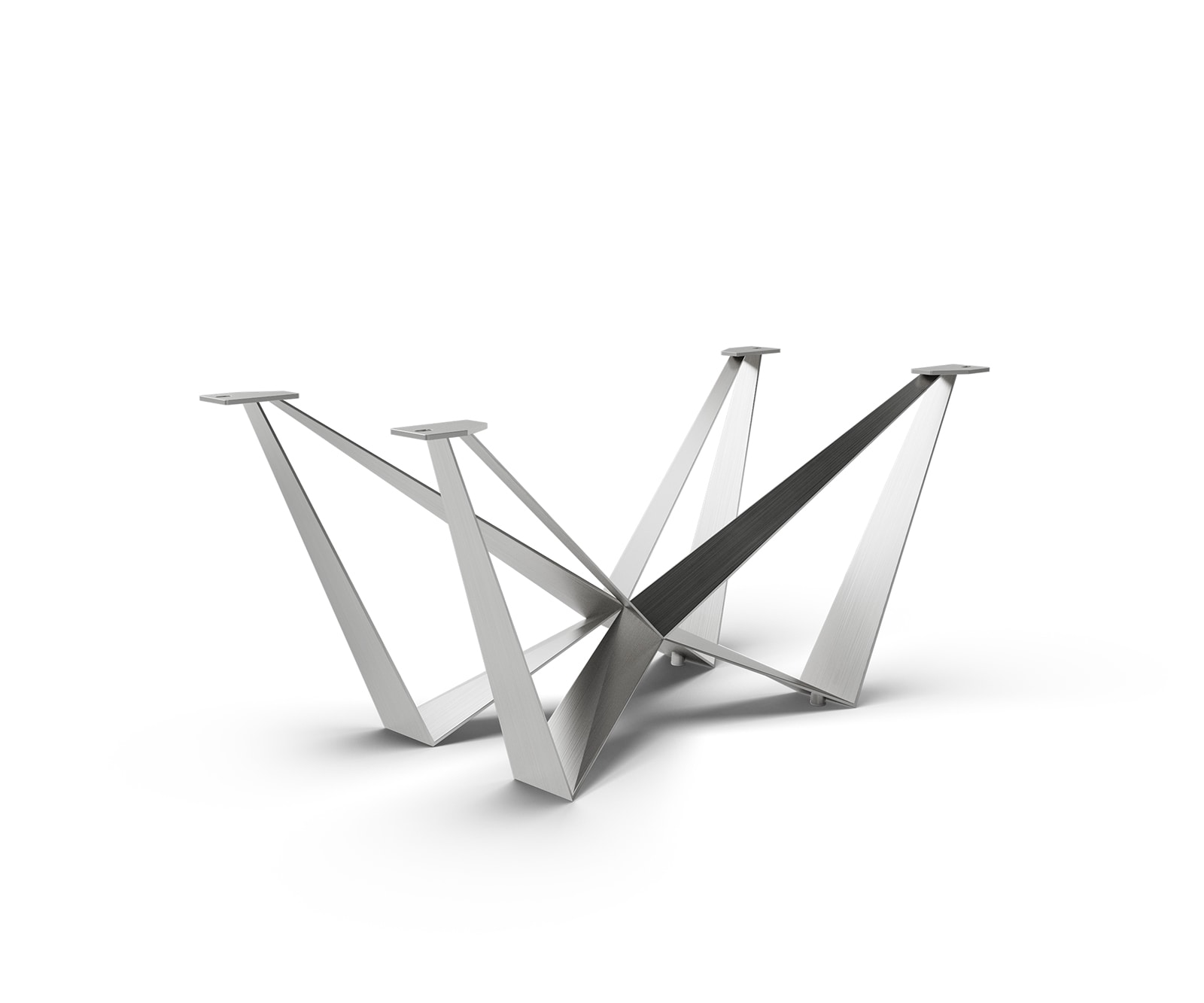 Tischgestell Spider Edelstahl Silber für Ausziehtische von 180-300 cm Tischgestell Spider Edelstahl Silber für Ausziehtische von 180-300 cm